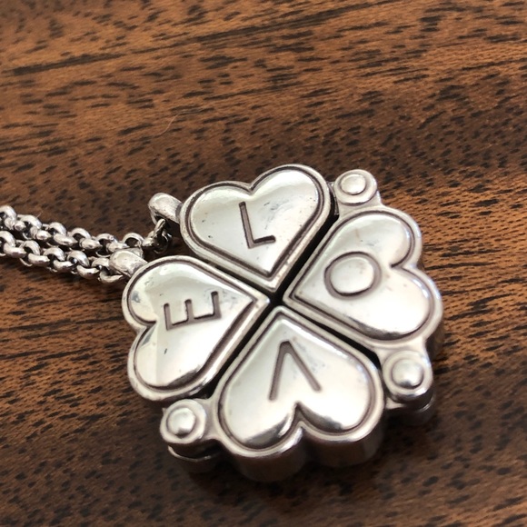 BRIGHTON Convertible and reversible Cloverheart Love necklace - Picture 3 of 16